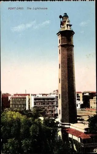 Ak Port Said Ägypten, The Lighthouse