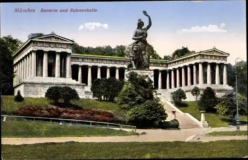 Ak München, Bavaria, Ruhmeshalle