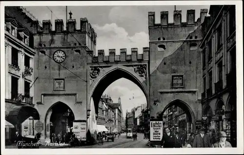 Ak München, Karlstor, Uhr