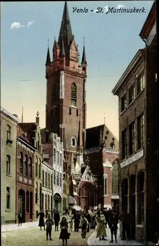 Ak Venlo Limburg Niederlande, St. Martinuskerk