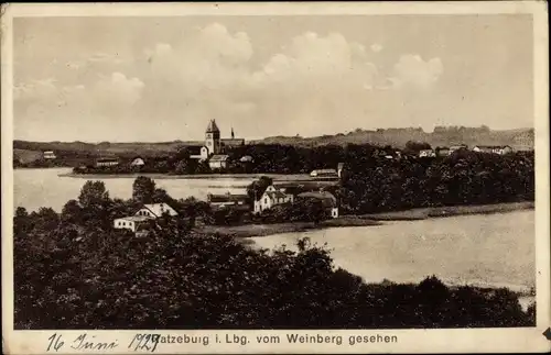Ak Ratzeburg im Herzogtum Lauenburg, Blick vom Weinberg