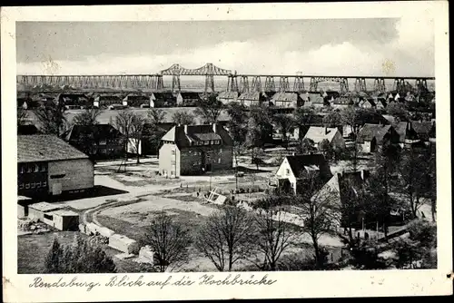 Ak Rendsburg in Schleswig Holstein, Hochbrücke