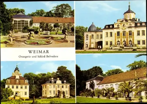 Ak Weimar in Thüringen, Orangerie, Schloss Belvedere