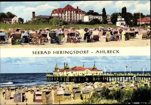 Ak Ostseebad Ahlbeck Heringsdorf auf Usedom, Blick auf FDGB-Heim Solidarität