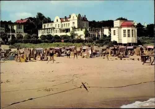 Ak Ostseebad Bansin Heringsdorf auf Usedom, Stand, Strandkörbe