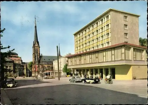 Ak Karl Marx Stadt Chemnitz in Sachsen, Blick zum Theaterplatz