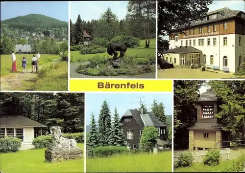 Ak Bärenfels Altenberg im Erzgebirge, Erholungsheim Max Niklas, Kurpark