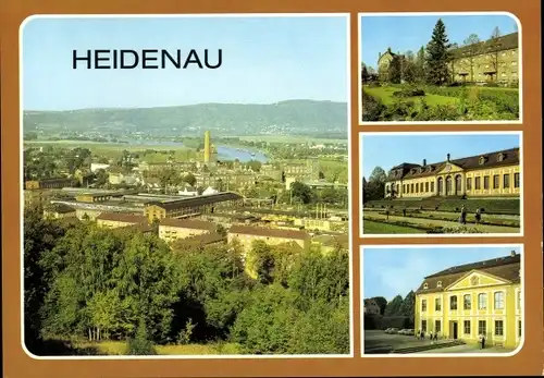 Ak Heidenau in Sachsen, Platz der Freiheit, Orangerie, Barockgarten, Gaststätte Friedrichschlösschen