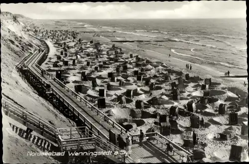 Ak Wenningstedt auf Sylt, Strand