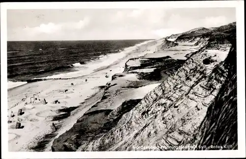 Ak Wenningstedt auf Sylt, Rotes Kliff