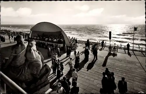 Ak Westerland auf Sylt, Promenade, Musikpavillon