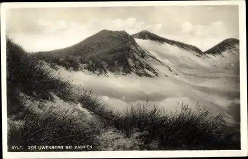 Ak Kampen auf Sylt, Uwenberg, Dünen