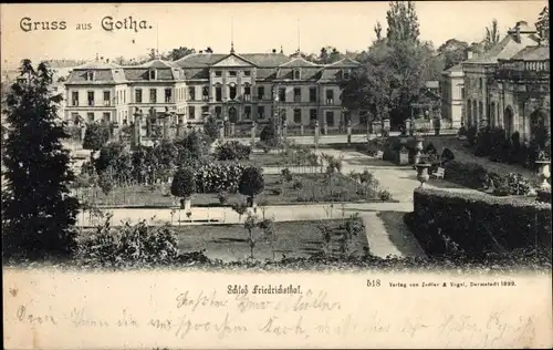 Ak Gotha in Thüringen, Schloss Friedrichsthal