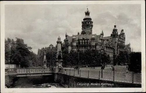 Ak Leipzig in Sachsen, Neues Rathaus