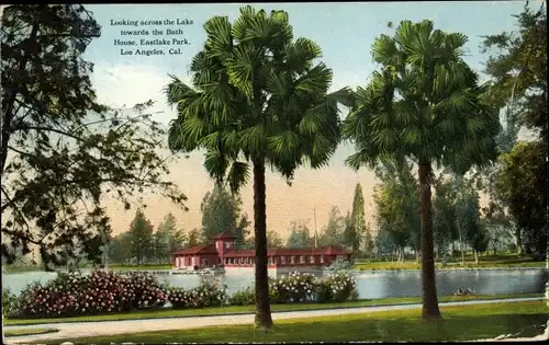Ak Los Angeles Kalifornien USA, Eastlake Park, Bath House