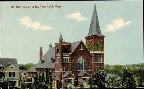 Ak Pittsfield Massachusetts USA, St. Charles Church