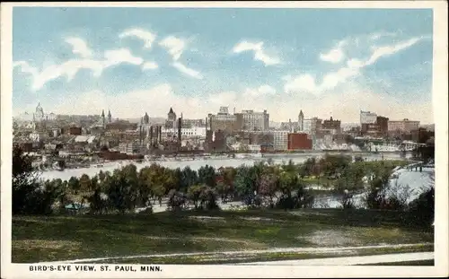 Ak Saint Paul Minnesota USA, Luftaufnahme