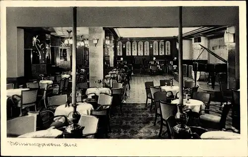 Ak Kiel, Wintergarten, Innenansicht