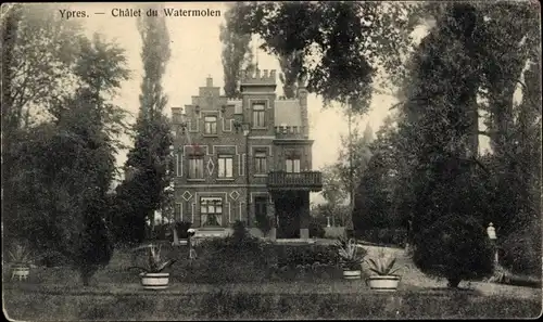 Ak Ypern Ypern Westflandern, Watermolen Chalet