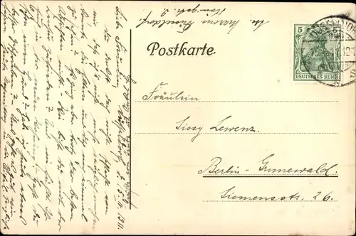 Ak Glückwunsch Ostern, Hahn und Küken