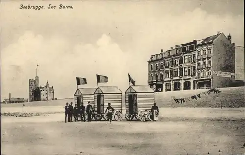 Ak Zeebrugge Westflandern, Les Bains