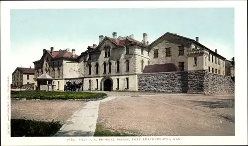 Ak Leavenworth Kansas USA, Fort Leavenworth, US-Bundesgefängnis