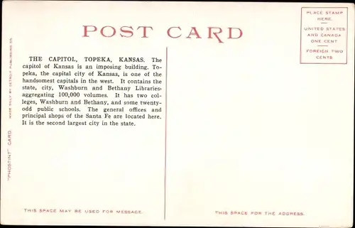 Ak Topeka Kansas USA, Kapitol