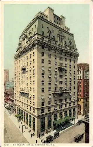 Ak Baltimore Maryland USA, Emerson Hotel