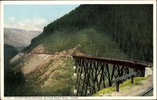 Ak Idaho USA, Clear Creek Bridge, Bitterroot Mountains