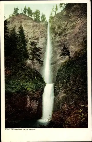 Ak Oregon USA, Columbia River, Multnomah Falls