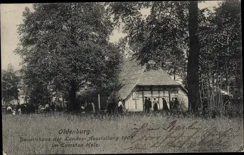 Ak Eversten Oldenburg im Großherzogtum Oldenburg, Bauernhaus d. Landesausstellung 1905