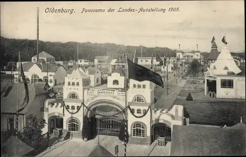 Ak Oldenburg im Großherzogtum Oldenburg, Landes-Ausstellung 1905, Panorama