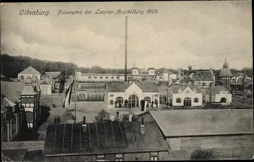 Ak Oldenburg im Großherzogtum Oldenburg, Landes-Ausstellung 1905, Panorama