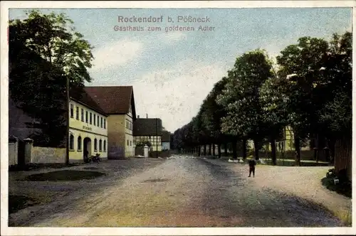 Ak Rockendorf Krölpa in Thüringen, Gasthaus zum goldenen Adler