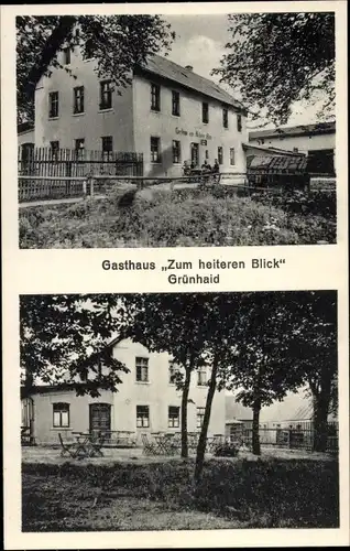 Ak Grünhaid Schönwald im Fichtelgebirge Oberfanken, Gasthaus Zum heiteren Blick