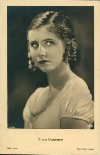 Ak Schauspielerin Grete Mosheim, Portrait, Metropolis