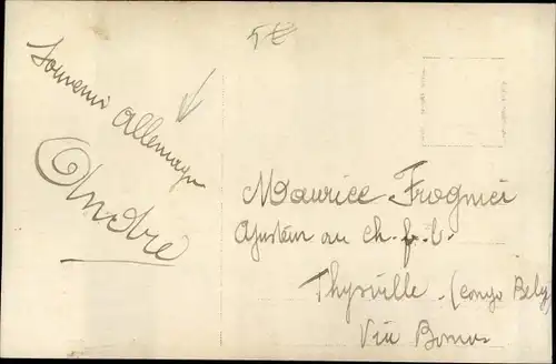 Foto Ak Soldat in Uniform am Lenkrad, Auto