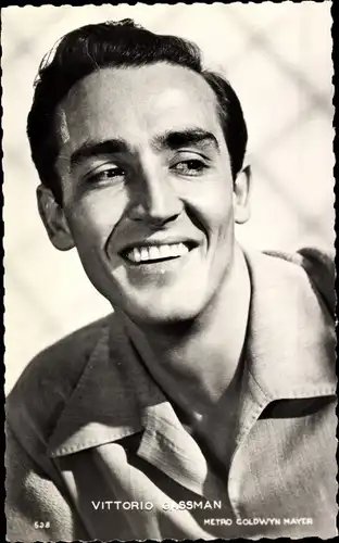 Ak Schauspieler Vittorio Gassman, Metro Goldwyn Mayer 508