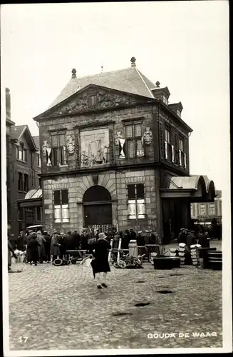 Ak Gouda Südholland Niederlande, De Waag