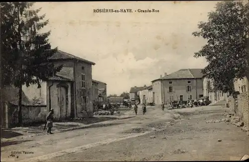 Ak Rosières en Haye Lorraine Meurthe et Moselle, Grande Rue