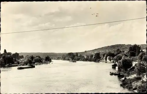 Ak Les Mureaux Yvelines, Das Seine-Tal