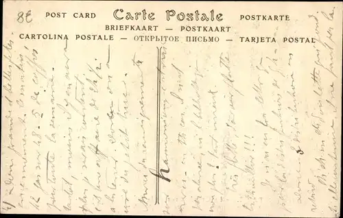 Postkarte Paris VI, Rue Bonaparte, Die große Seine-Flut Januar 1910