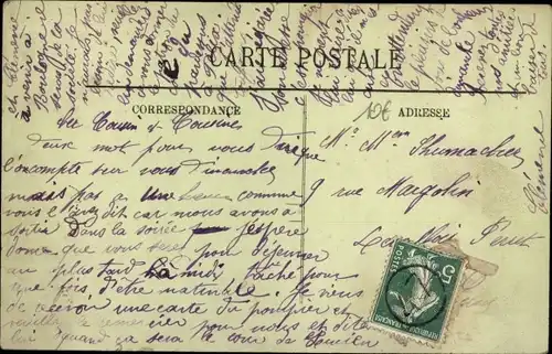 Postkarte Paris XVI Passy, Rue Gros, Die große Seine-Flut Januar 1910