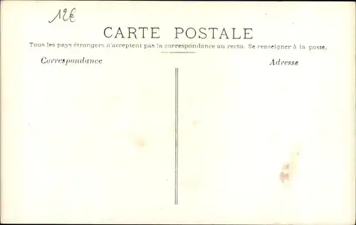 Postkarte Paris VIII, Rue Royale, Die große Seineflut Januar 1910