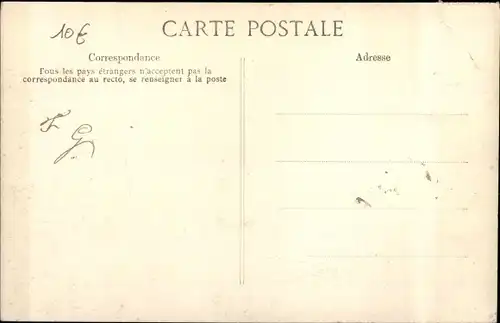 Ak Paris VIII, Gare Saint Lazare, Die große Seineflut, Januar 1910