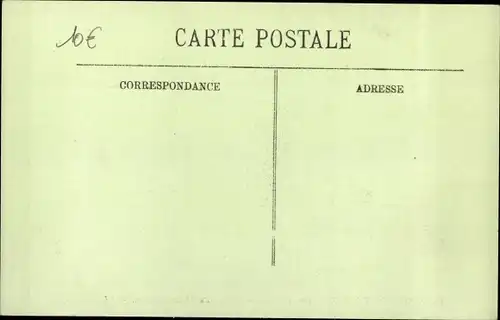 Postkarte Paris VII, Bahnhof Champ de Mars, Die Große Seine-Flut Januar 1910