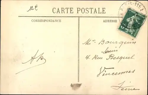 Postkarte Paris XV Vaugirard, Rue de la Convention, Die Große Seine-Flut Januar 1910