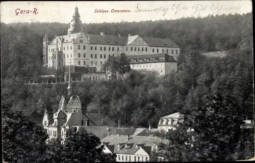 Ak Gera in Thüringen, Schloss Osterstein