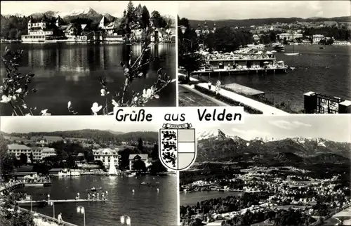 Ak Velden am Wörthersee in Kärnten, Panorama, Teilansichten