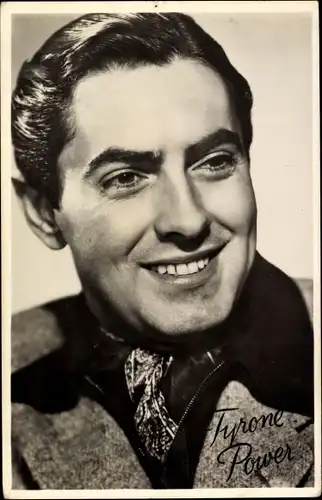 Ak Schauspieler Tyrone Power, Portrait